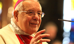 Bischof Maximilian Aichern beim Dankgottesdienst anl?sslich 30 Jahre Bischofsweihe im Mariendom am 22. J?nner 2012.